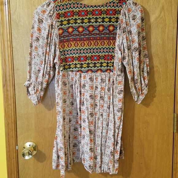 Umgee | Boho Tunic Dress - Picture 3 of 7
